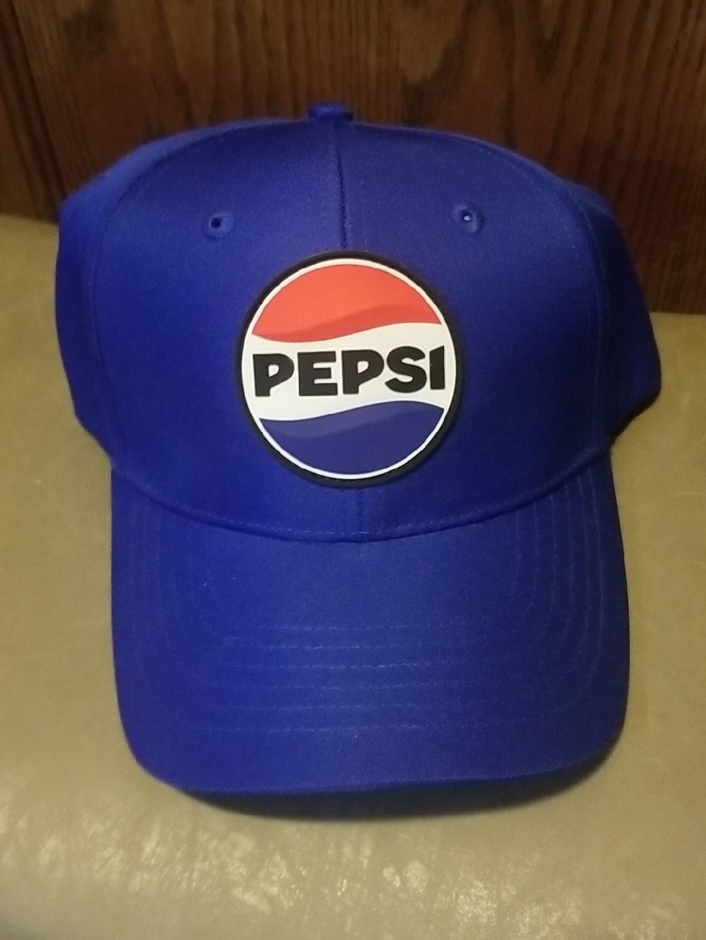 Pepsi Blue Cap with Red and White Logo Badge